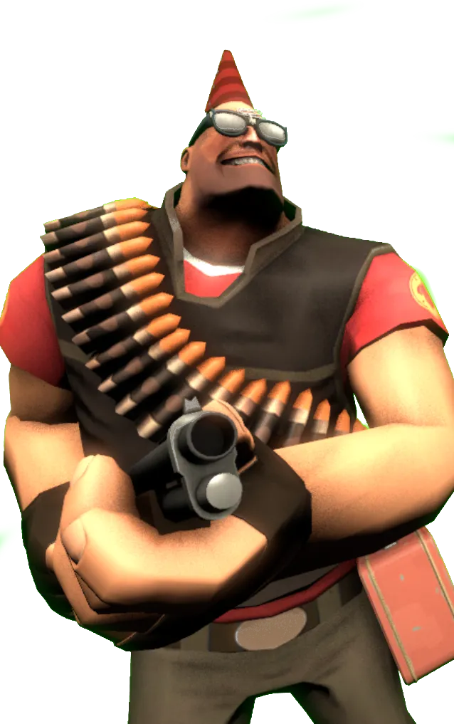 Cool red heavy from the hit video game team fortress 2